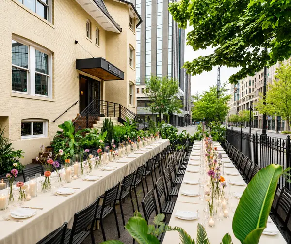 Boqueria Penn Quarter patio reception
