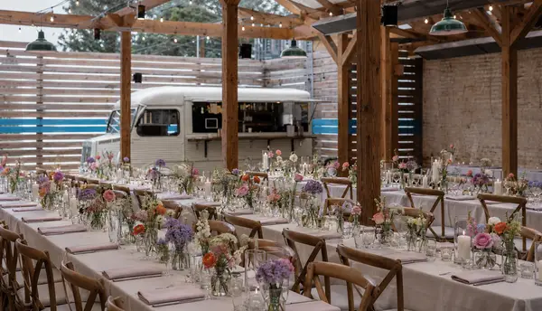 Sonny's Pizza casual rustic reception