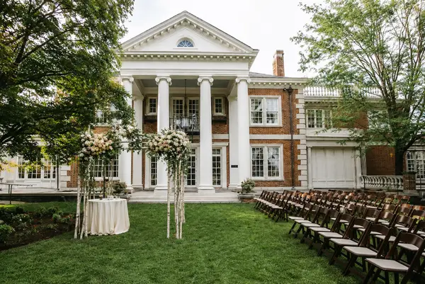 The Mansion at Strathmore garden ceremony