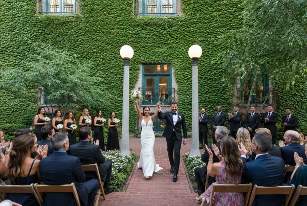 The Ivy Room at Tree Studios courtyard ceremony
