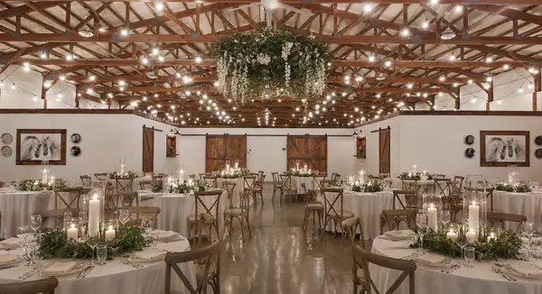 The Venue at Millburn Stables rustic reception