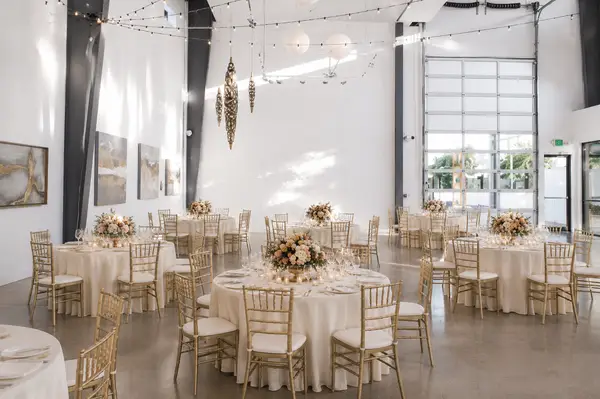 Space Gallery wedding reception