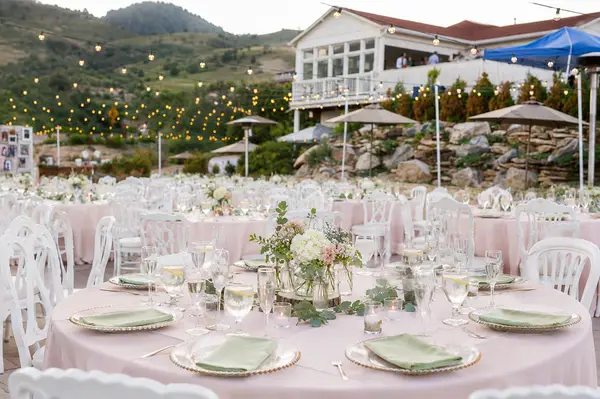 Willow Ridge Manor courtyard reception